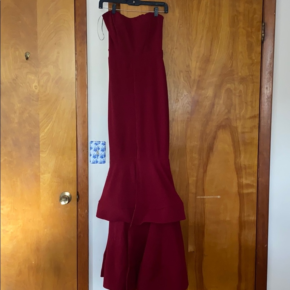 Wine / burgundy mermaid dress